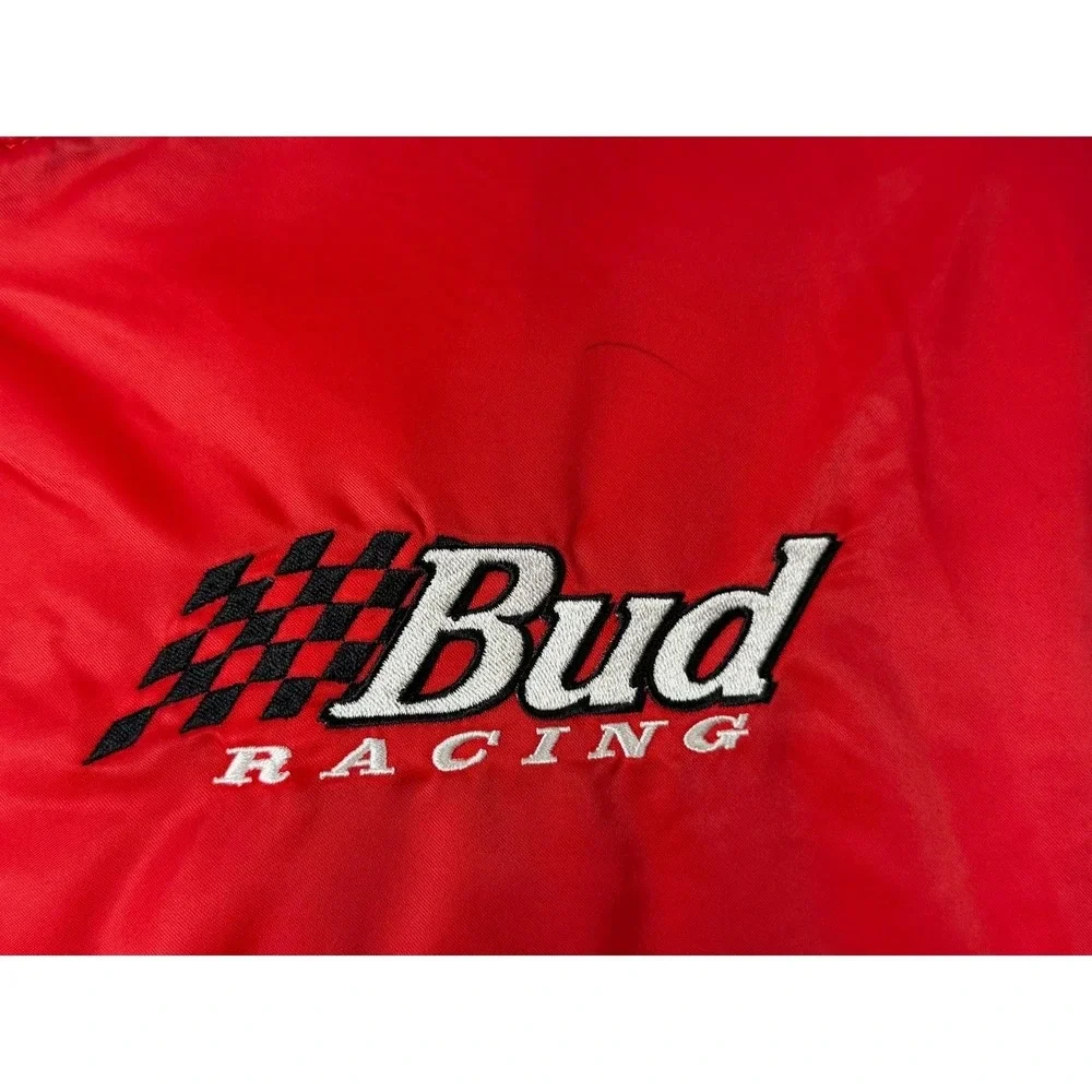 VTG‎ Chase Authentics NASCAR Budweiser Dale Earnhardt Jr Jacket Red Mens L NWOT